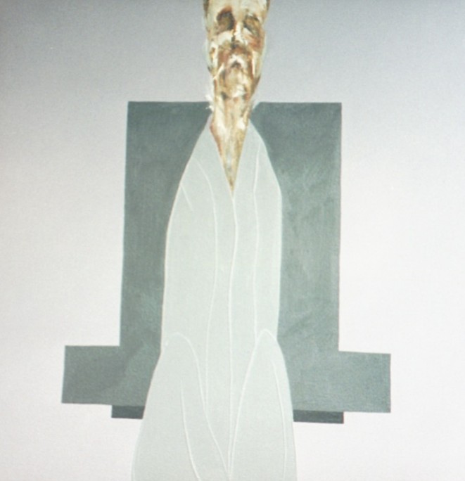 figurative oil paintings on canvas painted directly from images stored in the imagination 'endgame #2'