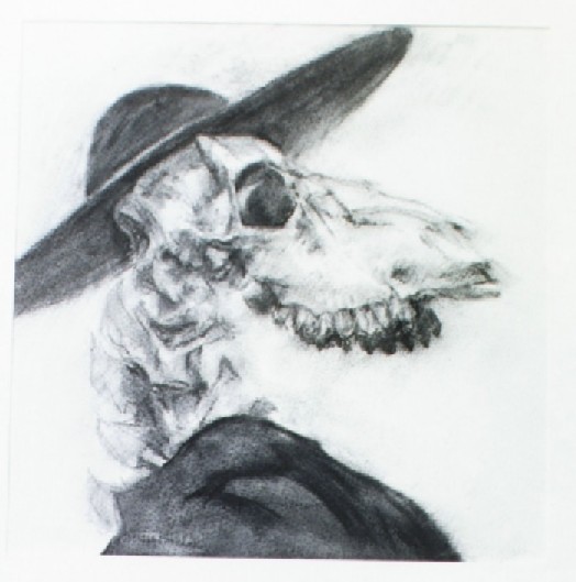 charcoal drawing on fine watercolour paper
