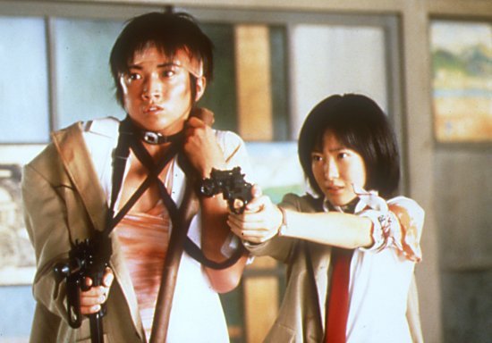Shuya and Noriko in the 2000 movie edition