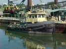 Le Taureau and dredge barge Hamilton, Ontario.