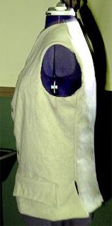 Highland cut weskit, or 1770's waistcoat, pattern by Henry Cooke.&nbsp; Pictured is the regimental waistcoat for the 21st.&nbsp; Handfinished.&nbsp; $80.00