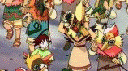 The friends meet the Shamooti island people