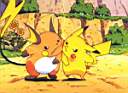 Pikachu and Raichu race