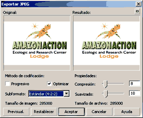 Optimizaci&oacute;n JPG
