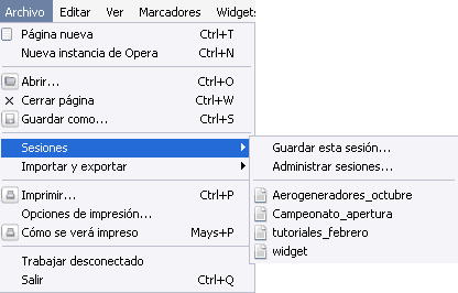 Administrando sesiones