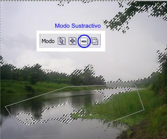 Quitar partes de la máscara