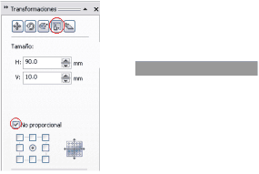 Dar tama&ntilde;o al objeto