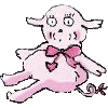 Sweetie Pie from Monster of the Month Club, scanned from book then pixel-colored with Paint Shop Pro.