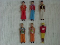 Click here to enlarge photo of outfits for Standard Boy dolls