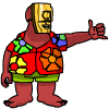 Tired of selling tacky merchandise on Mystery Island, this tribal shopkeeper sometimes ventures to the Battle Dome to try his luck!