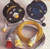 14mx2.5m ext leads available in 110v & 240v. Heavy duty 14mx4mm ext leads available in 110