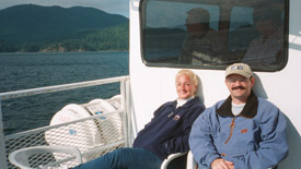 SheLia and PJ on Puget Sound