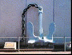 The anchor from the USS Arizona
