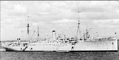 USS VESTAL&nbsp;&nbsp; AG-4&nbsp;&nbsp;&nbsp; 2 bomb hits