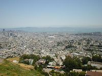 view of san francisco, from twin peaks