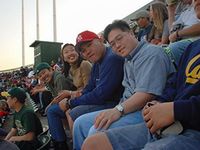 at the new york - oakland game...