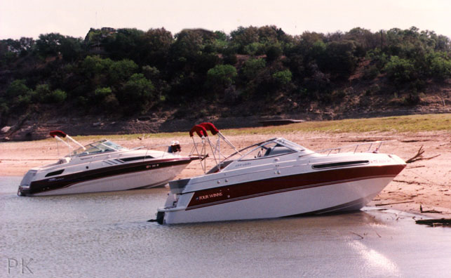 On a beach at Lake Travis, Texas&nbsp; 1996