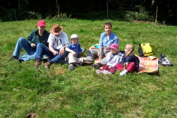 Picknick am Waldrand