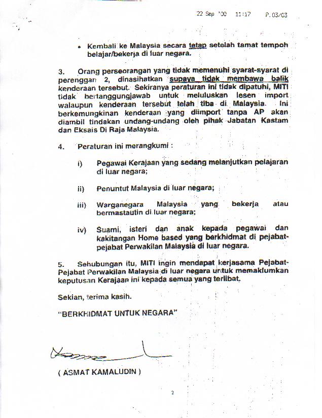 Contoh Surat Permohonan Permit Import