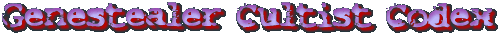 Genestealer Cultist Codex