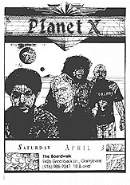 Planet X Flyer - from our first gig at The Boardwalk - click to view full size