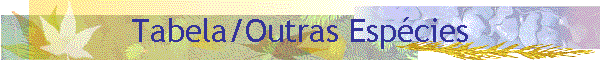Tabela/Outras Esp�cies