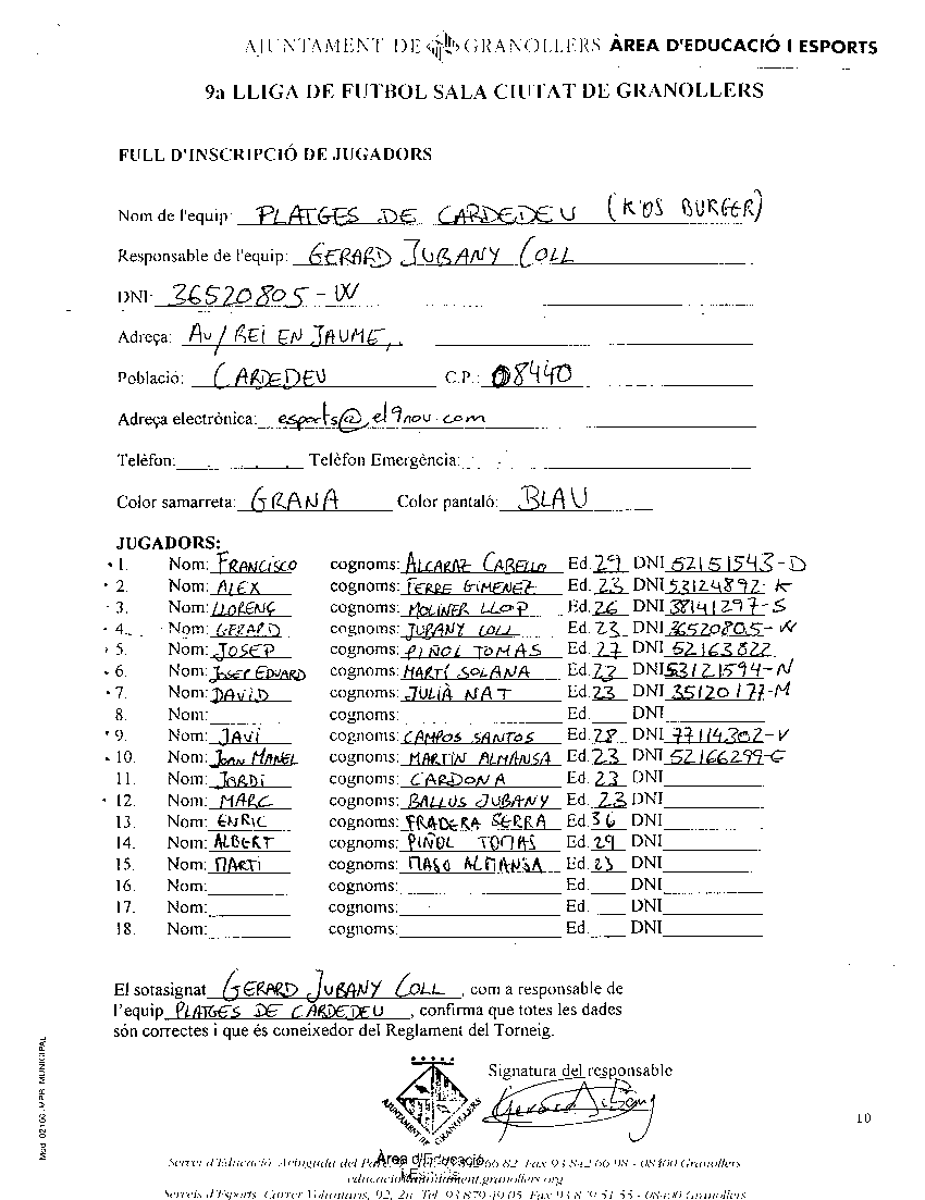TEMPORADA 2000/2001
