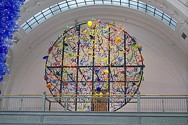 Glass Sculpture on the north wall
