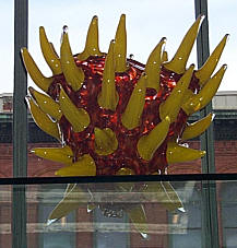 Glass scupltures on the in the Venetian Window