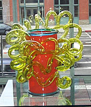 Glass scupltures on the in the Venetian Window
