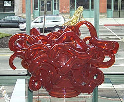 Glass scupltures on the in the Venetian Window