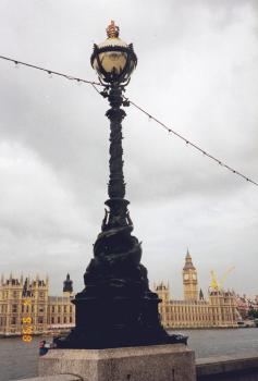 A lightpost by the Thames