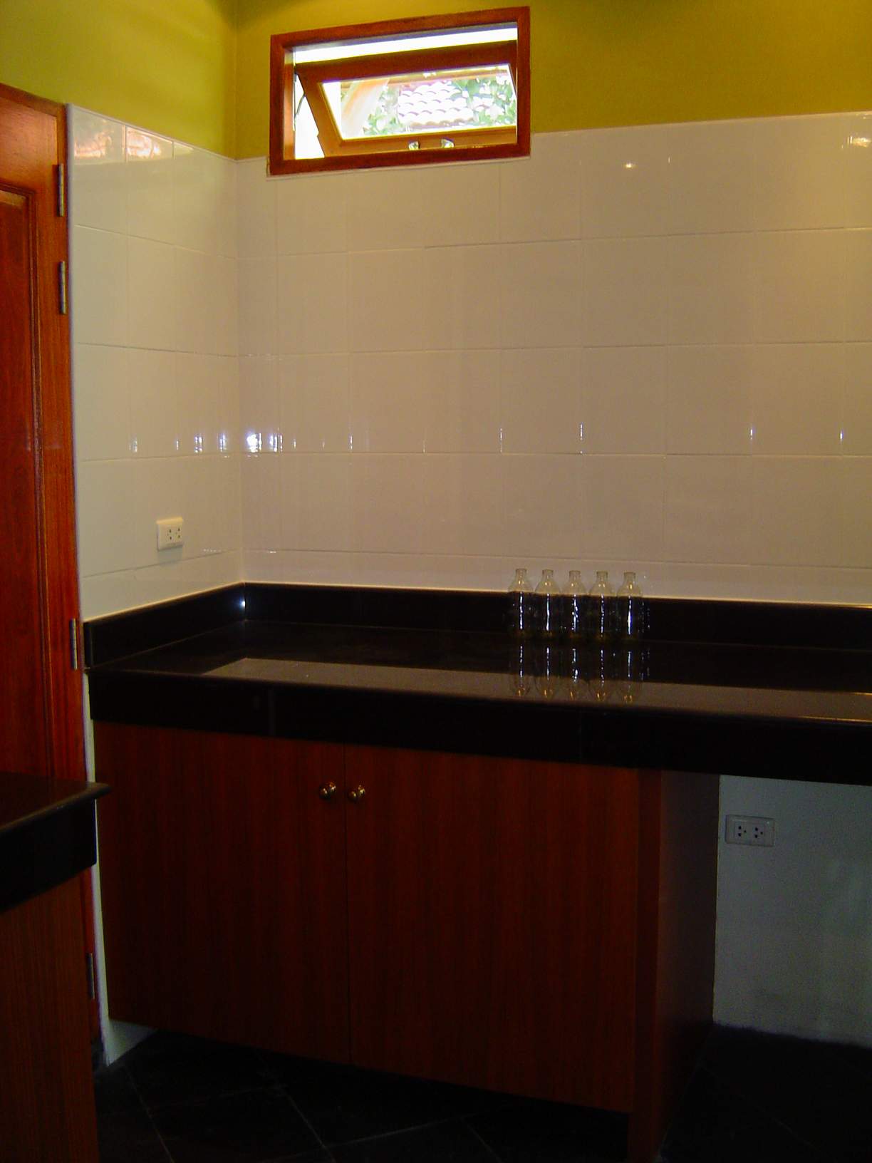 space for the washingmachine and a folding shelf