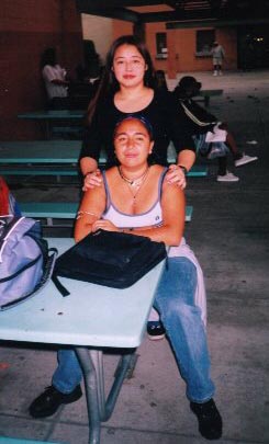 (Willow Standing & her friend mirna sitting)