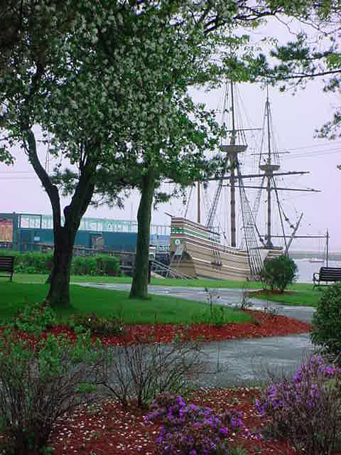 The Mayflower II at Plymouth Harbor