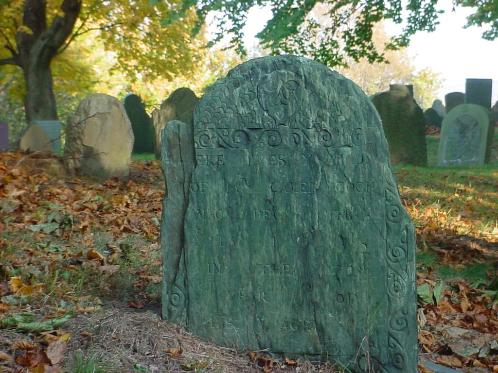 Caleb� Cooke Grave on Burial Hill, Plymouth