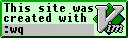 site created with Vim