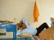 Student relaxing after College ends