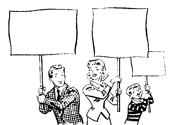 [Happy Protesters]