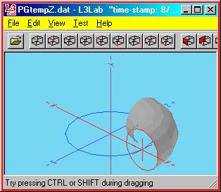 L3Lab Displaying the generated Torus.