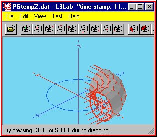 L3Lab Displaying the generated Torus with C-lines References turned on.