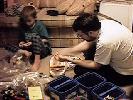 Lego mania! Paul is taking apart his really cool white ship.