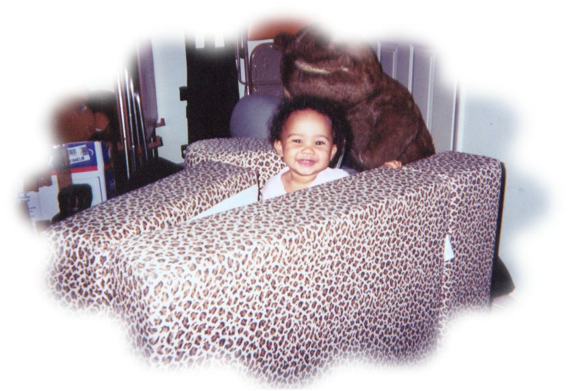I am playing in my own little fort.