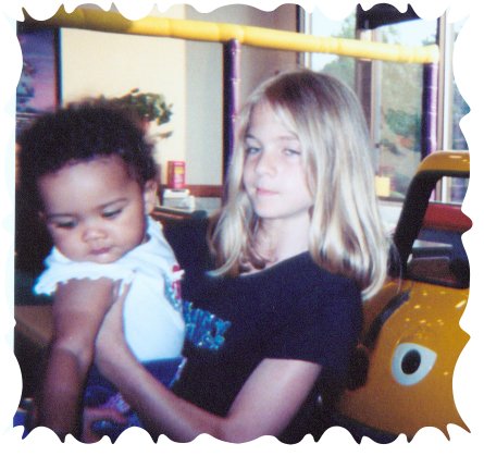 Here is me and my other twin Aunt Chelsea..wake up Aunt Chelsea!