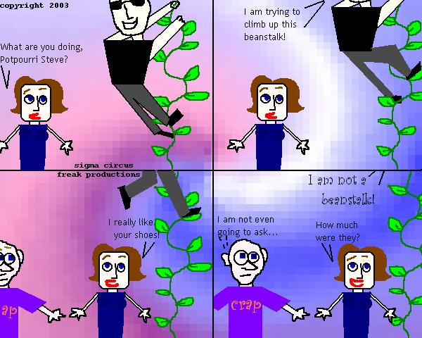 where did imogene's eyebrows go in that last panel?