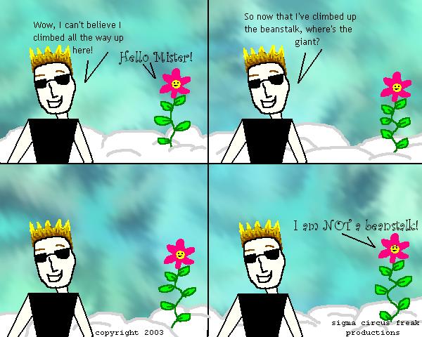 man steve it doesn't even look like a beanstalk