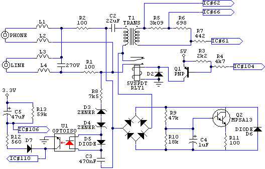 Internal Modem Schematics