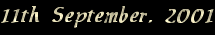 11th September, 2001 - US Attack