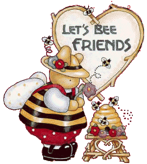 gif of Lets bee Friends