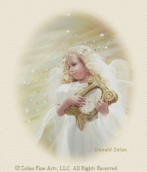 angel with harp